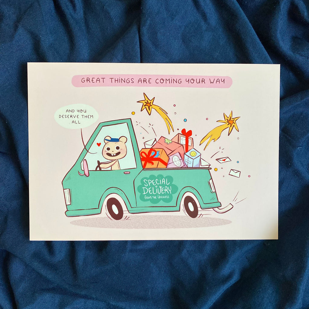 Happy delivery