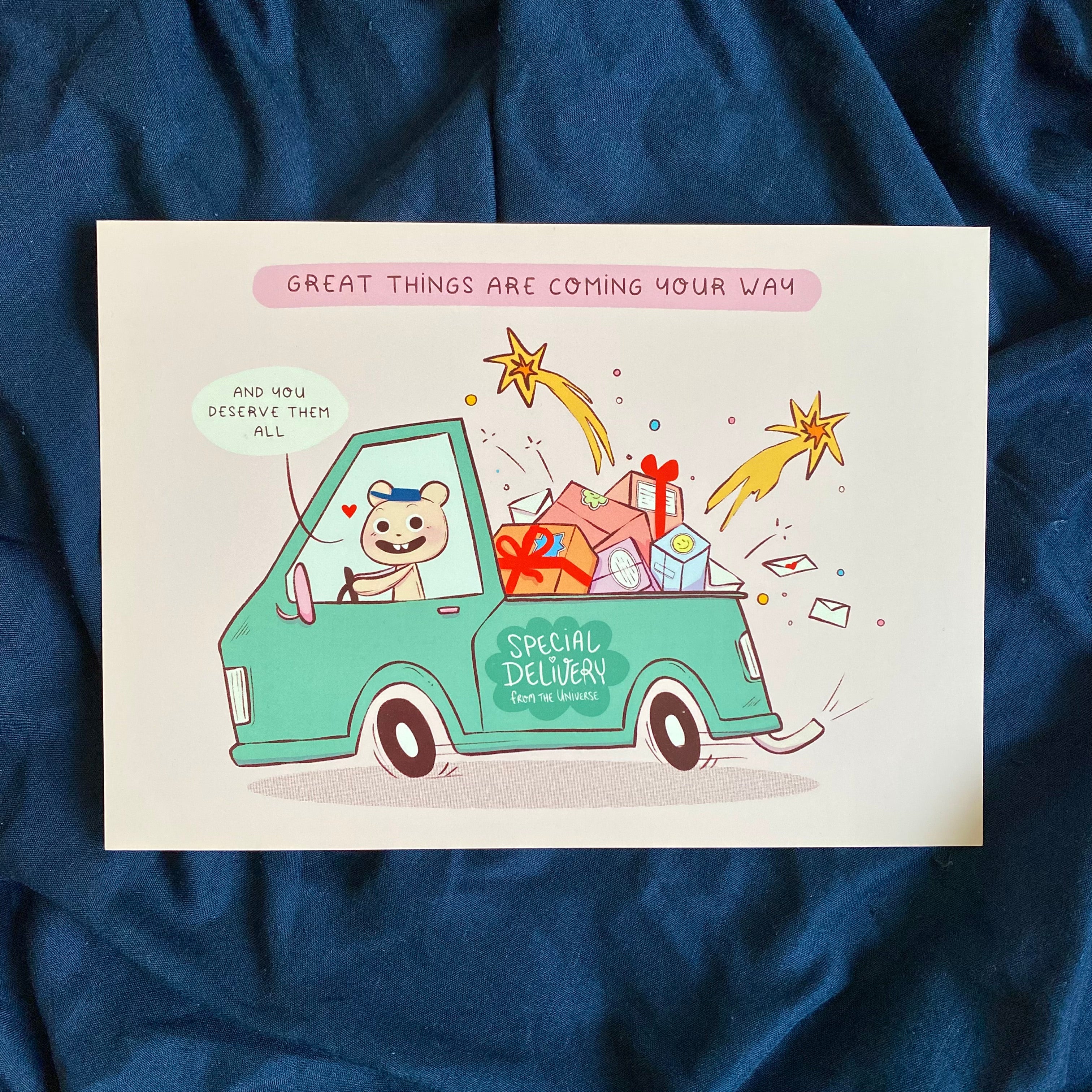 Happy delivery